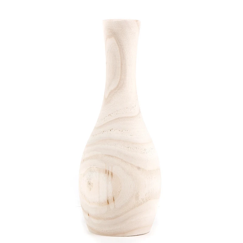 

Wood Decorative Plant Pots Handmade Flower Pot Indoor Decorations Plants Holder For Home Fresh Flowers Office