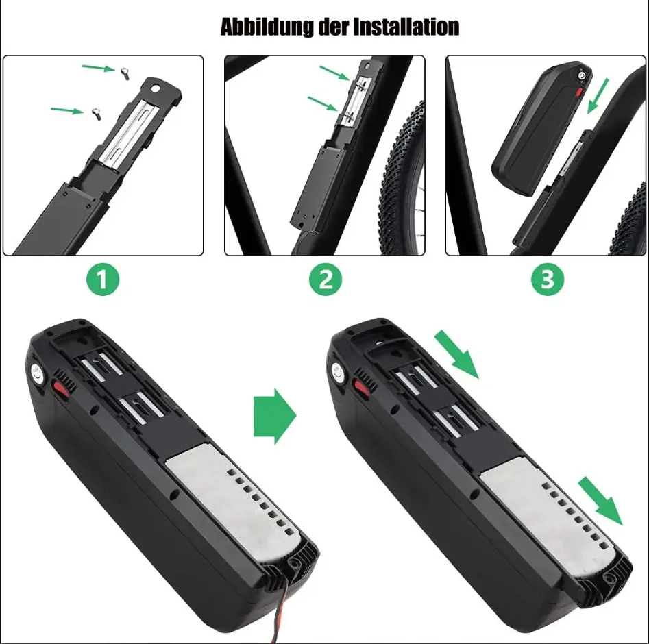 Литиевая аккумуляторная батарея для электровелосипеда Hailong 48 В 15 А двигателя 1000