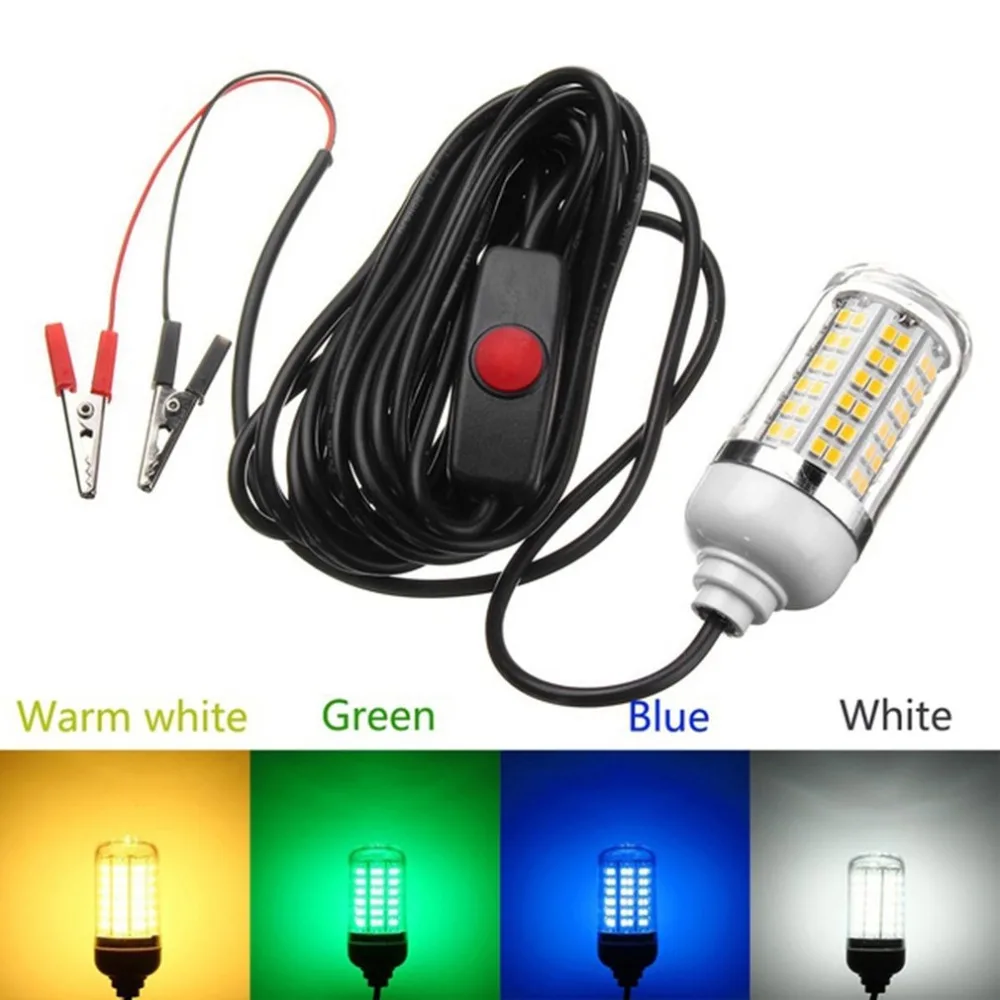 

Portable LED Fishing Light Deep Drop Underwater Fishing Lures Light Waterproof Fish Attractor Prawn Squid Fishing Bait Light