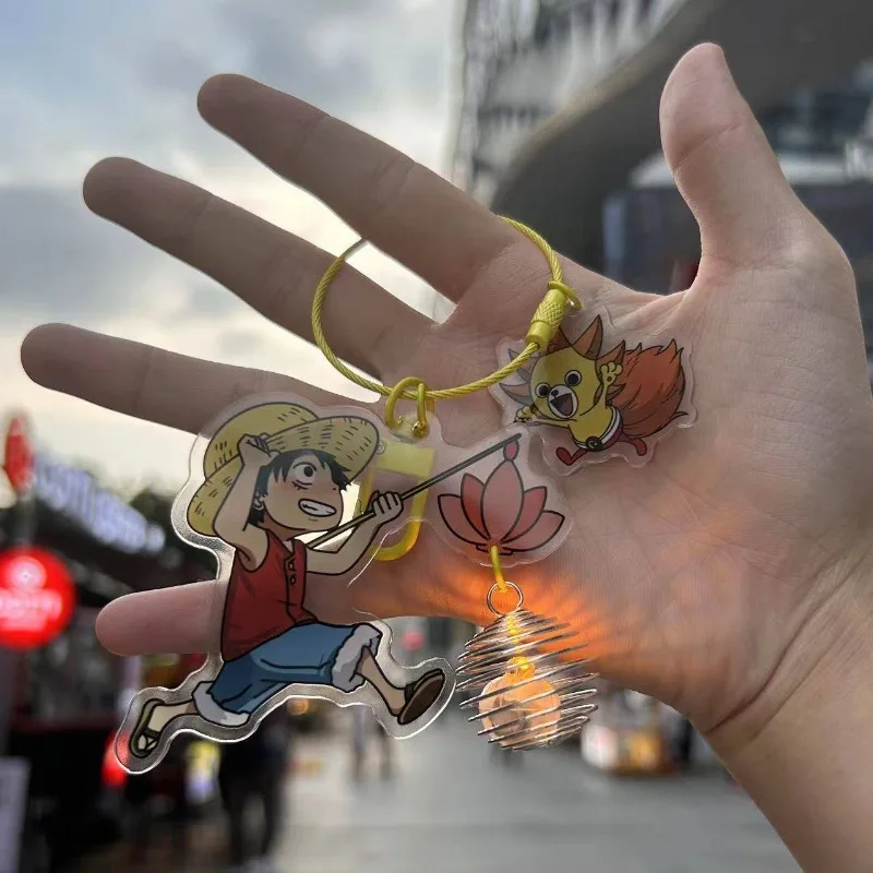 Японская манга цельный кусок Luffy креативная Милая акриловая подвеска для ручки