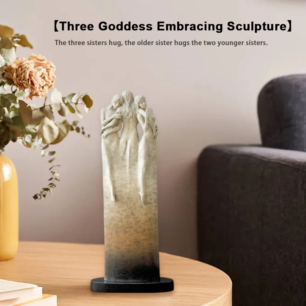 

Table Resin Decorative Sculpture Female Figure Statue Figurine Office Decor Wedding Housewarming Craft Handmade