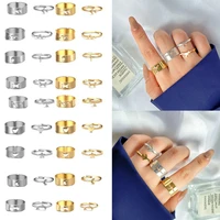 punk gold butterfly rings for women men lover couple rings set friendship engagement wedding open rings 2021 trendy jewelry