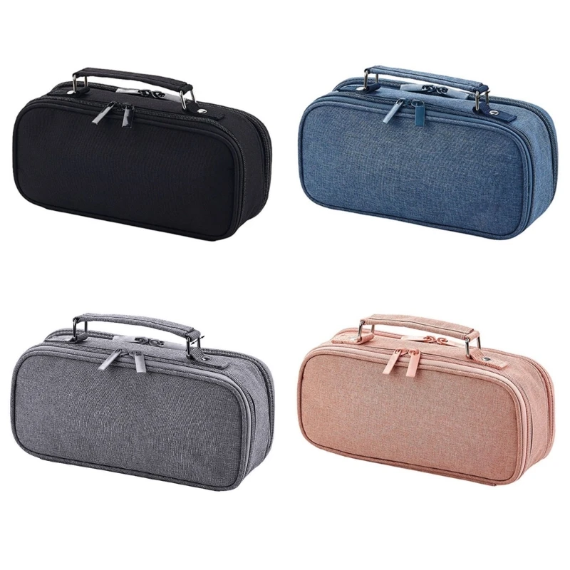 

Large Capacity Double Layer Pencil for CASE Canvas Portable Storage Bag Statione