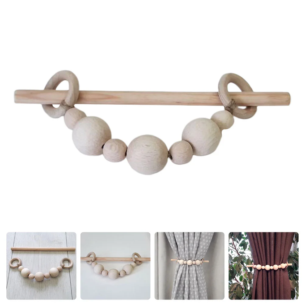 

1 шт., элегантный держатель для штор, ремень для крепления штор, держатель для штор (деревянный цвет)