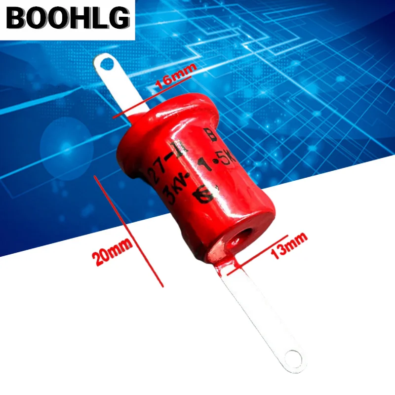 2 шт. 27 пф 3 кВ 3000 В 1 5 кВА высоковольтный полый керамический конденсатор