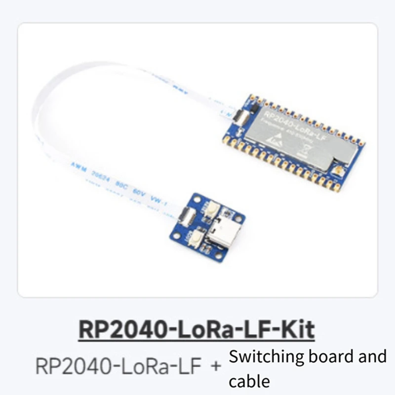 RP2040-Lora LF макетная плата в комплекте + адаптера SX1262 410-510 МГц поддерживает GFSK Lora