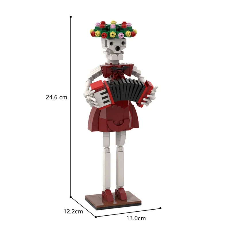 MOC Строительные блоки Скелет Музыкальная Фигурки