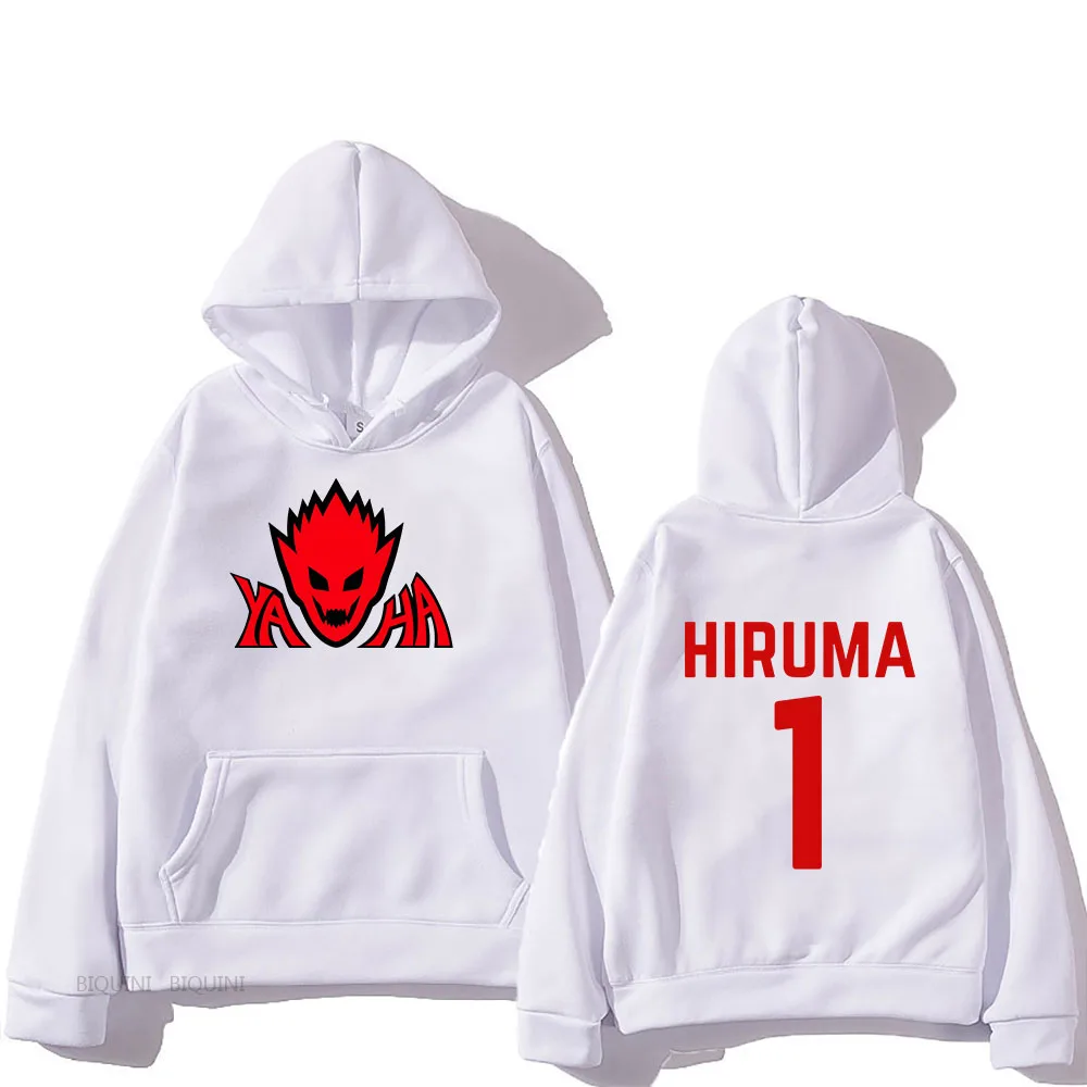 

Eyeshield 21 Japanese Anime Hoodies Manga Cartoon Graphic Sweatshirts Long Sleeve Hooded Mens Pullover Double Sided Printing Top
