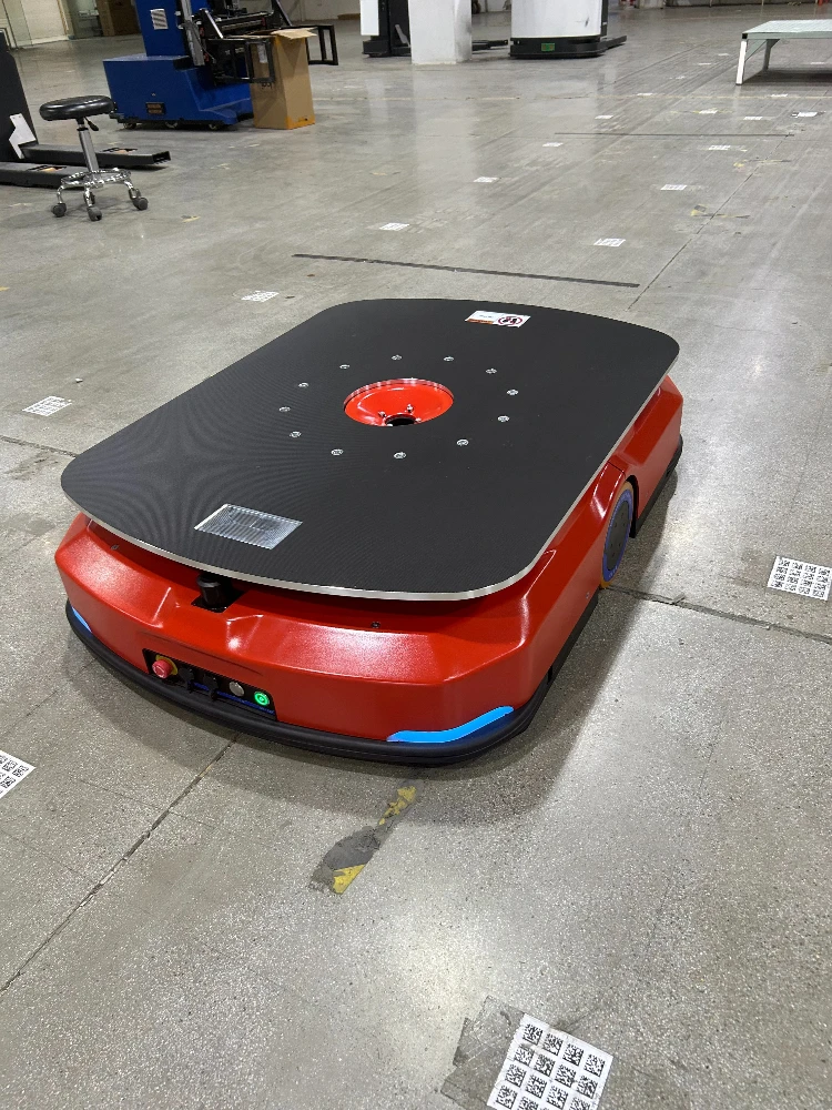 Фото Автомобиль для эффективной обработки материалов, 1 тонна складского робота AGV |   Сверхмощный автоматический управляемый №3