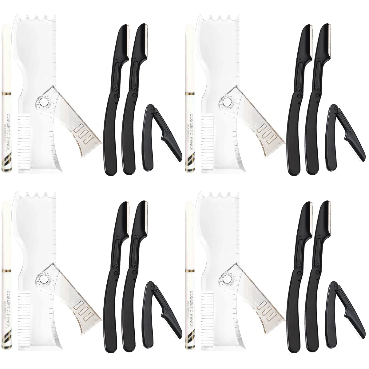 

4 комплекта, компактная многоразовая Бритва для бороды