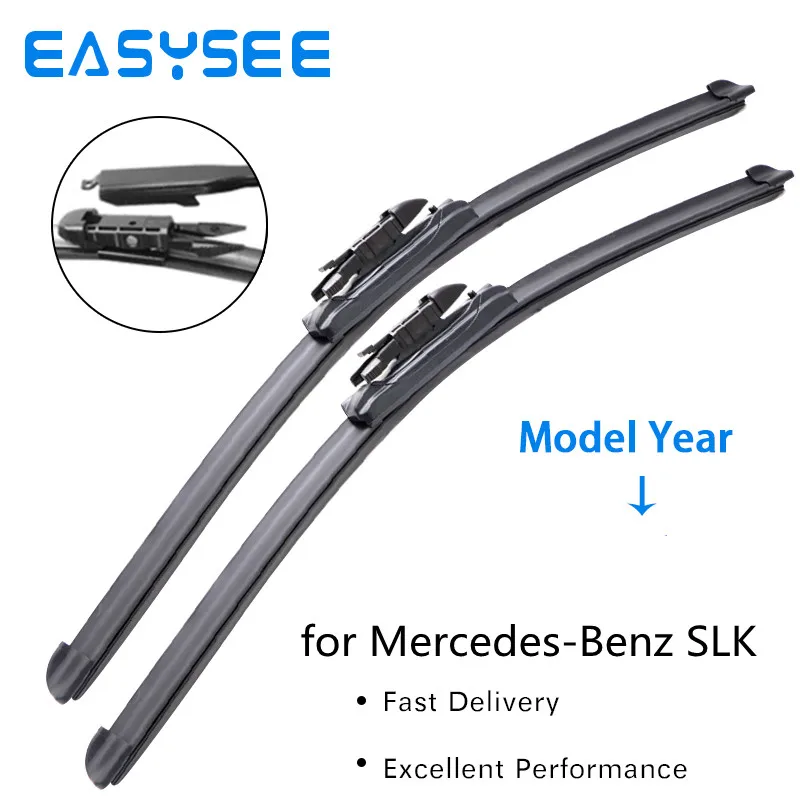 

Windscreen Wiper Blades for Mercedes Benz SLK Class R171 R172 from 2005 to 2016 SLK 200 250 300 350 55 AMG CDI