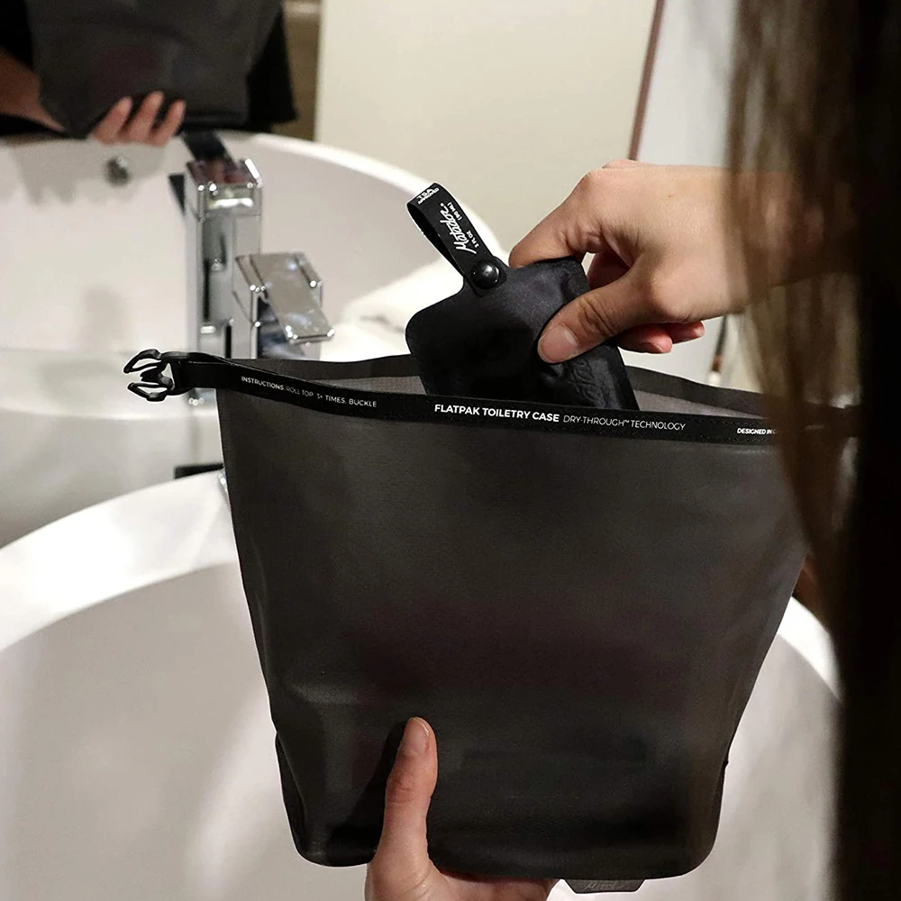 Фото Matador FlatPak Туалетный чехол Водонепроницаемые косметички и чехлы-органайзер Сумочка Гибкая тканевая косметичка для женщин №4