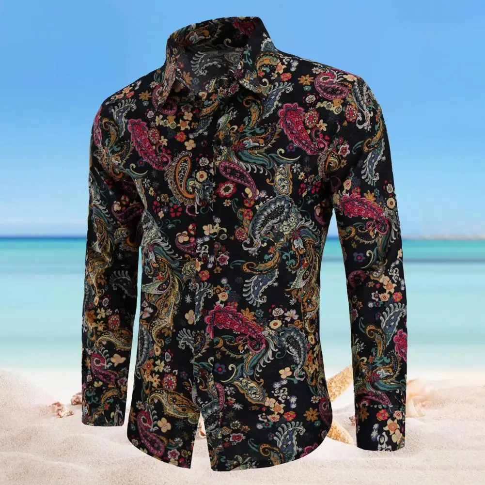 

Turn-down Collar Soft Easy to Match Firm Stitching Men Tops Men Clothes