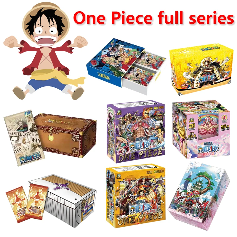 One Piecees Cards Japanese Anime Luffy Booster Box Collections TCG Zoro Nami Chopper Bounty Paper Rare For Child Gifts Toy