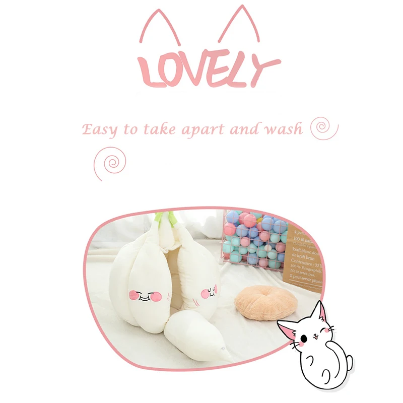 funny garlic cat bed mat soft warm pet cat house soothing cat bed for dog cat sitting home puppy sleeping plush nest cave free global shipping