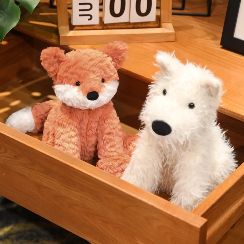Kawaii Western Highland собака плюшевые куклы сидящая лиса мягкие игрушки милые украшение