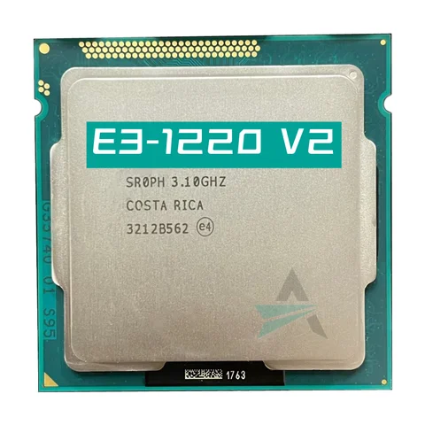 XEON E3-1220V2 3,10 GHZ Quad-Core 8MB SmartCache E3-1220 V2 DDR3 1600MHz E3 1220 V2 FCLGA1155 TPD 69W