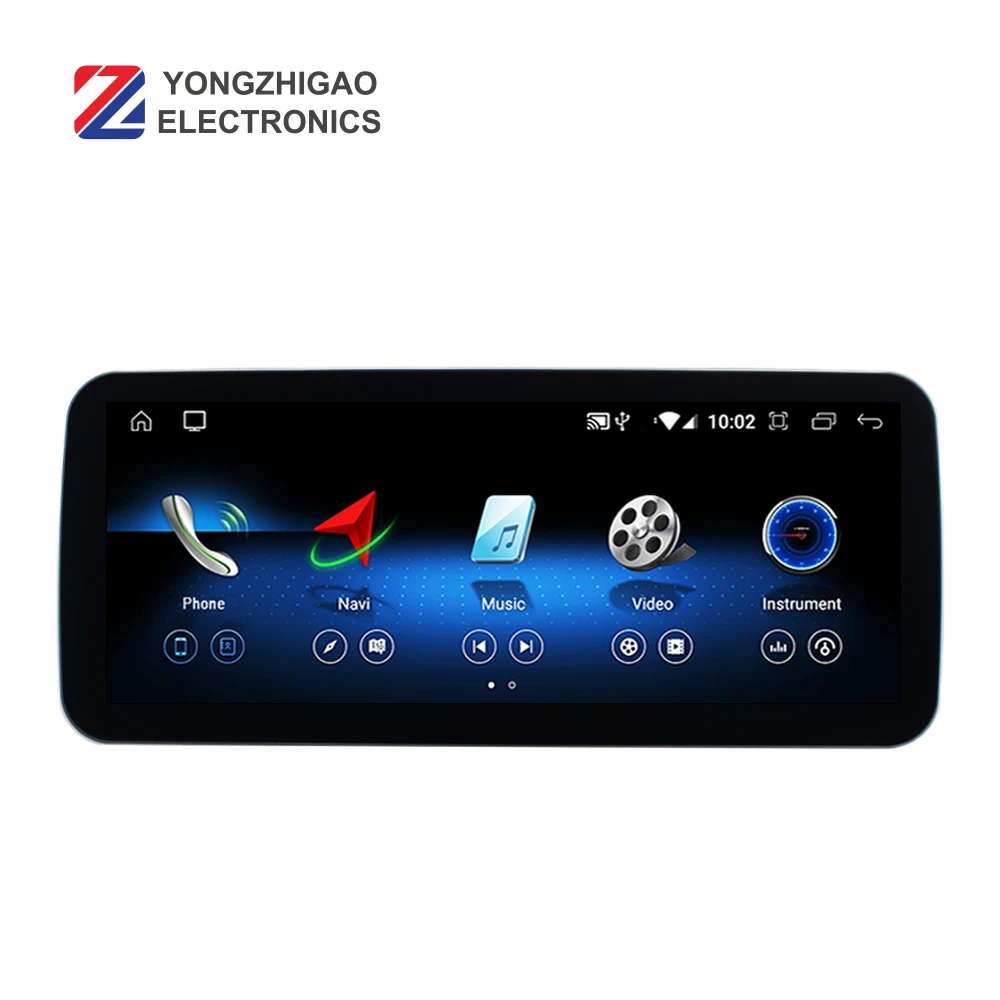 

YZG Qualcomm 12,3 дюймов 1920x720 Автомобильный радиоприемник, мультимедийный беспроводной Carplay сенсорный экран для A Class W176 2013-2018