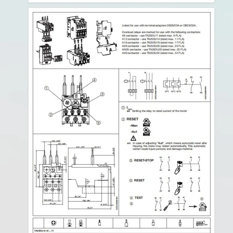 Реле перегрузки ABB DB 200 Идентификатор продукта: 1 SAZ 401110 R0001