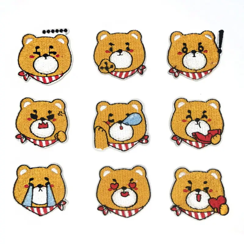 

10 Pcs Animal Badges Embroidery Patches Embroidered Clothing Hat Bag Shoe Repair Material Phone Gift Box Decor DIY Accessory