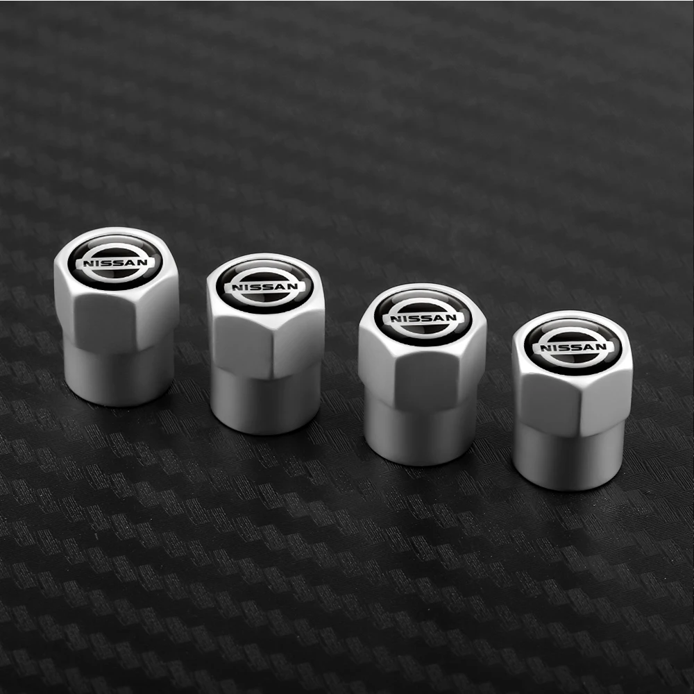 

4 шт. автомобильные металлические колпачки для клапанов шин, чехол для Nissan X-trail Qashqai Note Juke Sentra Patrol Navara Micra, автомобильные аксессуары