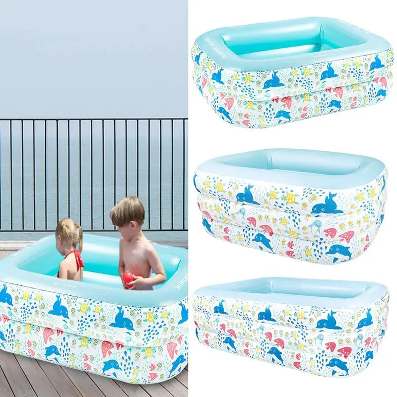 

Inflatable Pool For Kids Outdoor Pool Small Inflatable Pool Kiddie Swimming Pool Easy To Set Up And Store For Beach Indoor