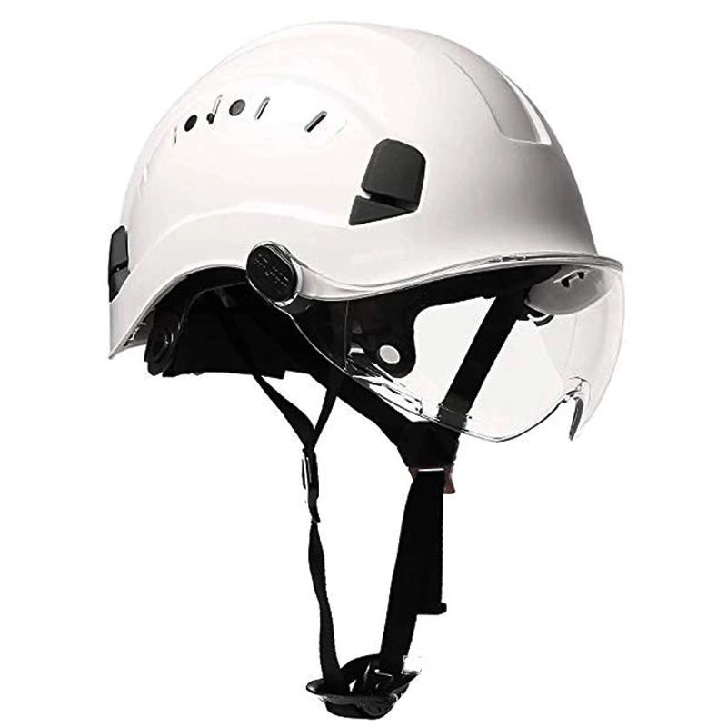 

Safety Helmet with Goggles ABS Construction Work Cap Protective Hard Hat for Climbing Riding Outdoor Working Rescue Helmets