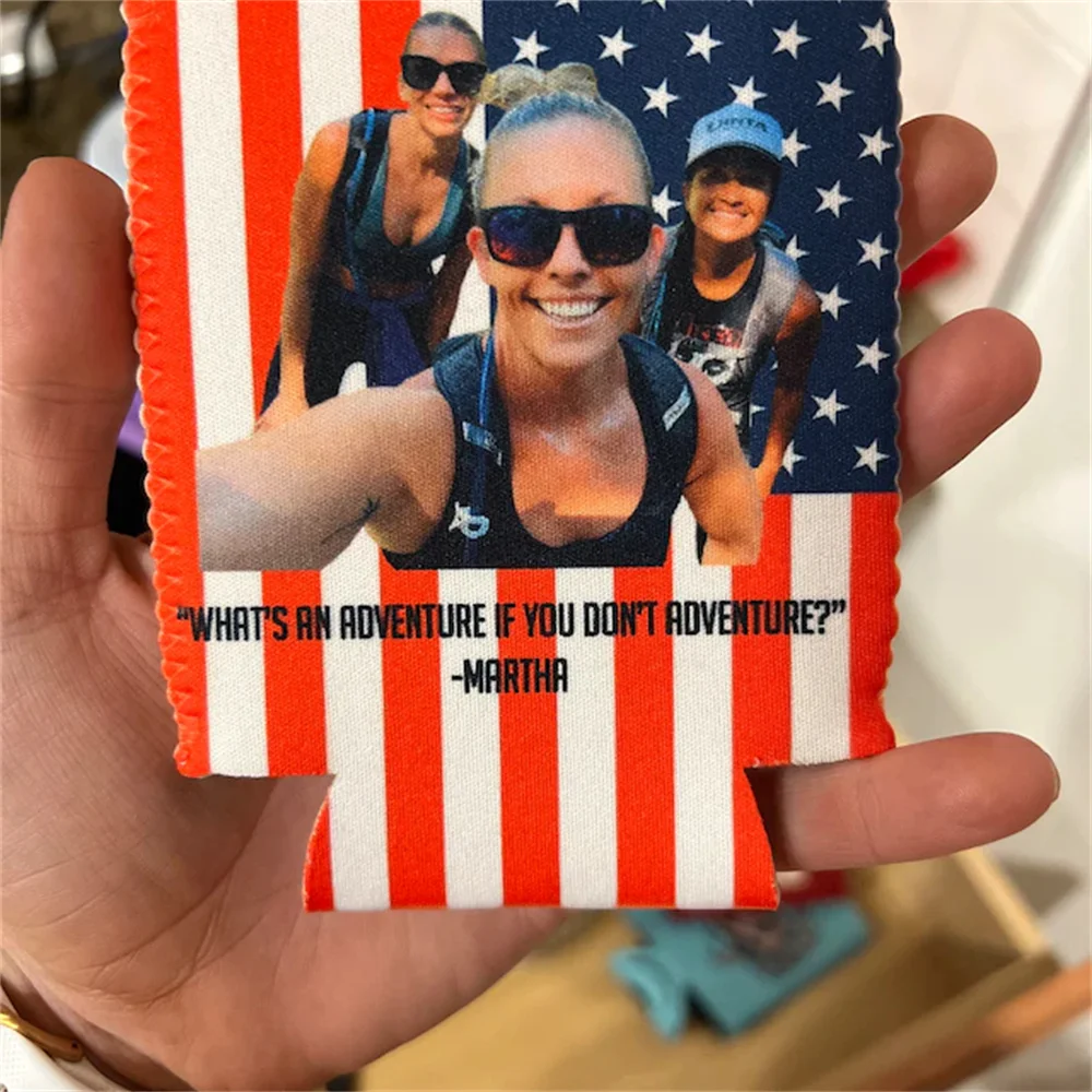 Персонализированный изолированный кулер для банок Забавный фотографий