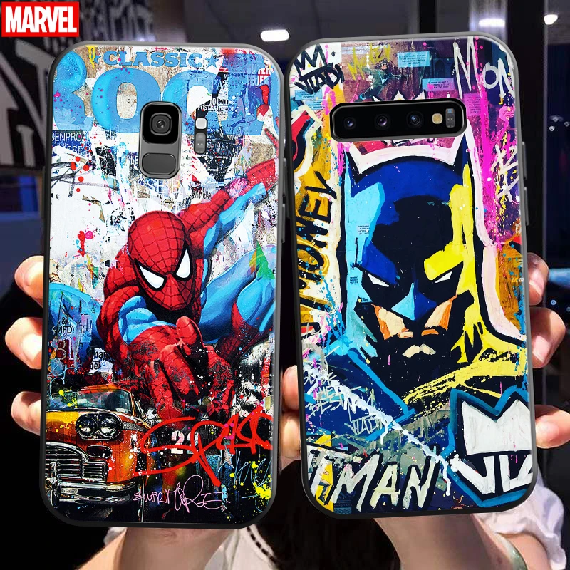 

Marvel Street Graffiti Phone Case For Samsung Galaxy S10 S10E S10 Lite S9 S8 Plus Samsung S10 5G Coque Funda Silicone Cover TPU