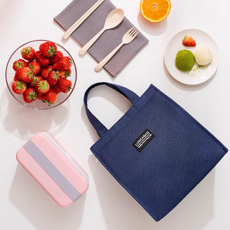 

Fashion Insulated Lunch Bags For Men Women Bento Box Organizer Waterproof Camping Food Drink Cooler Bag