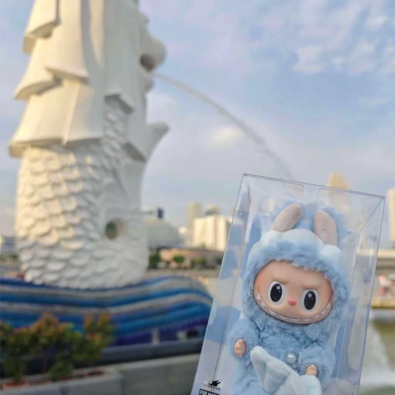 Подлинная Сингапурская ограниченная новая виниловая кукла Merlion Labubu плюшевая