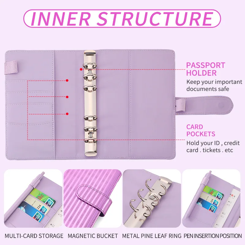 Блокнот формата А6 из искусственной кожи