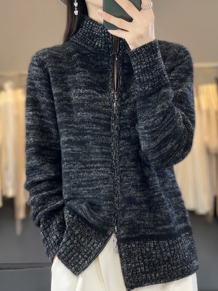 Европейские товары весенне-осенний флисовый кардиган женский свободный