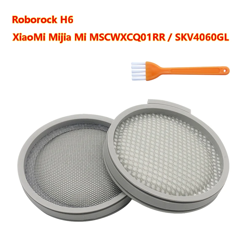 Washable HEPA Filter Spare Parts For XiaoMi Mijia Mi SKV4060GL / SCWXCQ01RR Roborock H6 Handheld Vacuum Cleaner Accessories