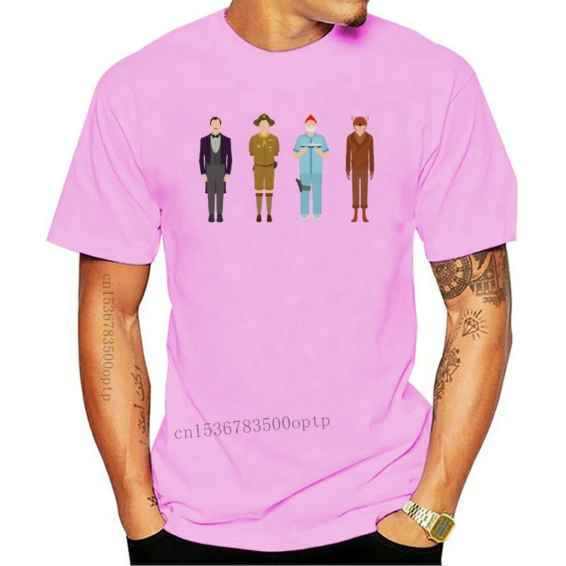 

New Wes Anderson T Shirt Wes Anderson Collection T-Shirt Cotton Mens Tee Shirt Short Sleeve Big Graphic Cute Beach Tshirt