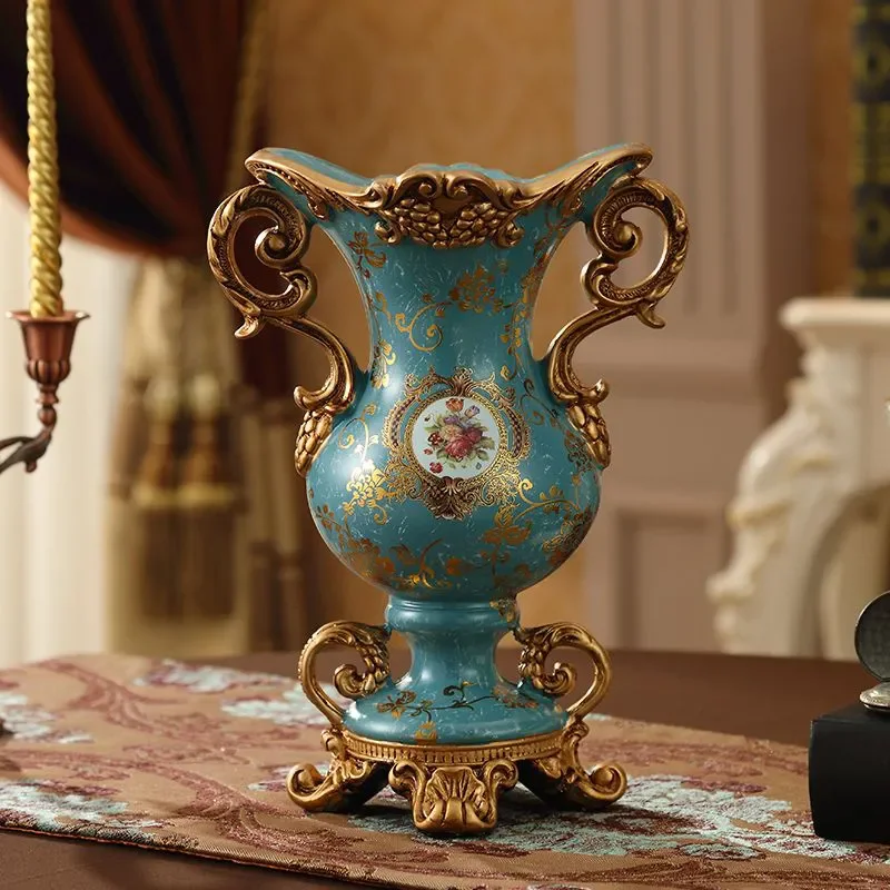 30 см европейская ваза из смолы стереоскопическая композиция сушеных цветов