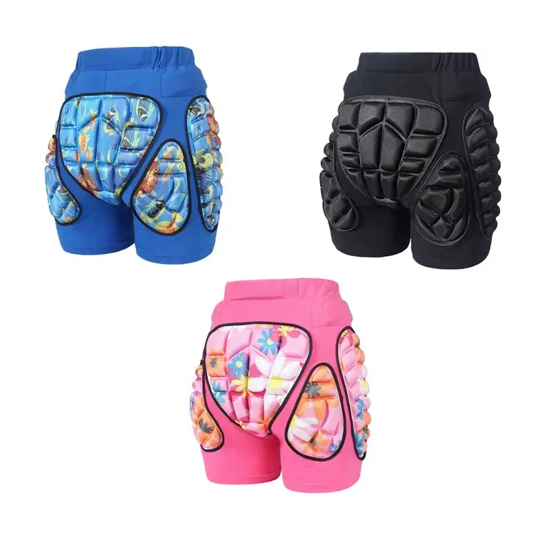

3D Lycra Cotton EVA Padded Hip Protective Elastic Short Pants Gear Guard Adult