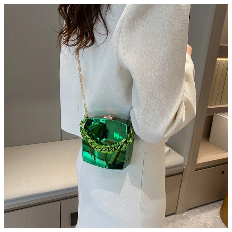 Ladies High Quality Leather Shoulder Bags For Women Long Gold Chain Shoulder Bags Luxury Handbags Crossbody Bags For Women Purse