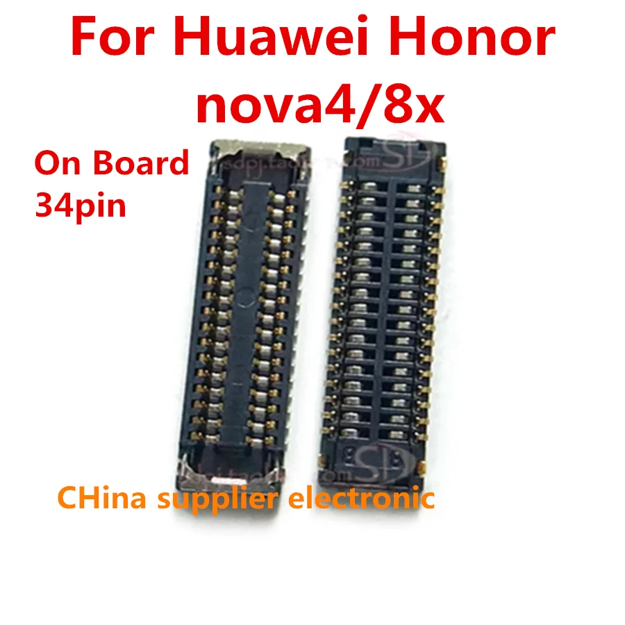 

10pcs-50pcs 34pin LCD Display Screen Flex FPC Connector For Huawei Nova 4/Nova 4E/P30 Lite/MATE RS/Honor 8X/Enjoy 9 Plus Port