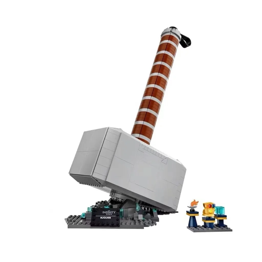 

Новинка: Мстители, Тор, молот, оружие, игрушки MOC 76209, строительные блоки, Классическая модель фильма, кирпичи, игрушки для мальчиков, подарок ...