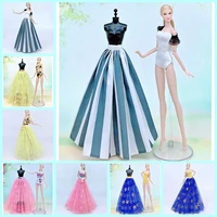 2pcsset princess outfits 16 bjd doll clothes for barbie dress swimwear monokini swimsuit bikini skirt 11 5 doll accessories