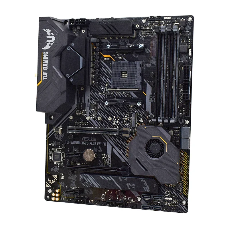 Материнская плата ASUS AMD X570 TUF GAMING X570-PLUS (WI-FI) AM4 поддержка разъема 5500 5600 5700X 5800X3D
