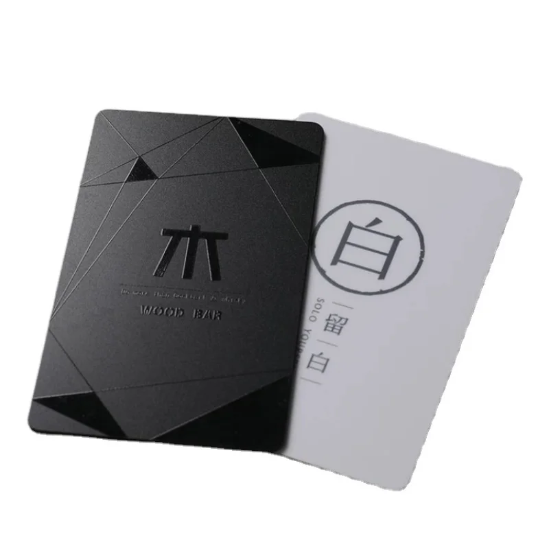 

Пользовательская печать пятна УФ тиснение визитная карточка черный ПВХ визитная карточка с пятнами УФ
