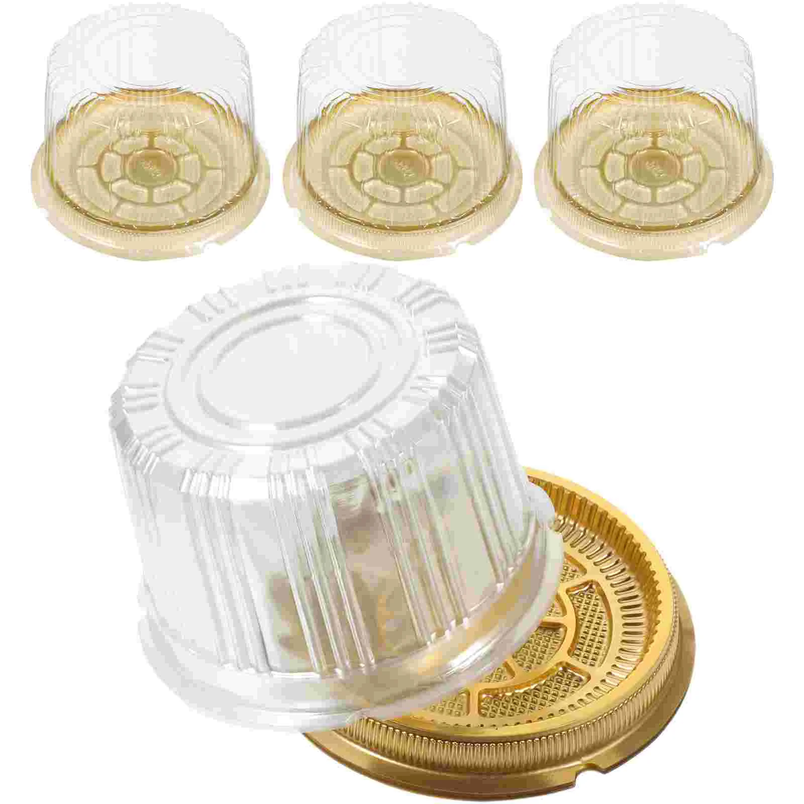 10 шт. контейнеры для коробок торта с крышками свадебные подставки пластиковый