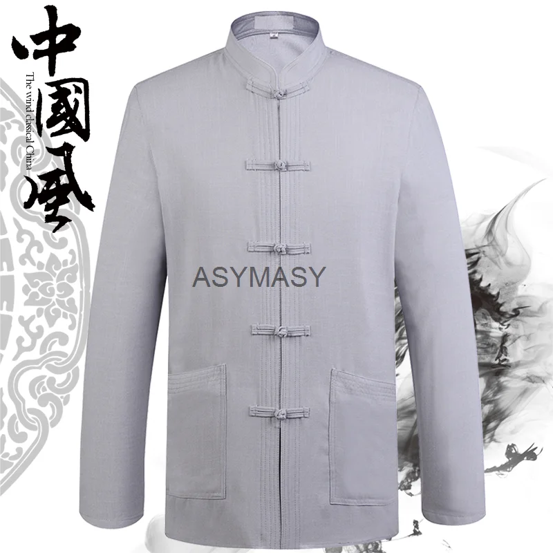 Традиционный китайский стиль брикет мужская одежда кунг-фу костюм Тан Мужская