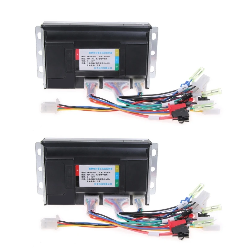 

Ebike Controller 3-speed Brushless Motor Speed Controller Easy Installation for Electric Bikes Scooter Professional