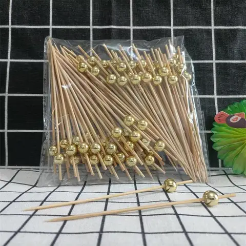 Бамбуковые палочки для еды, 100 шт, цвет в ассортименте