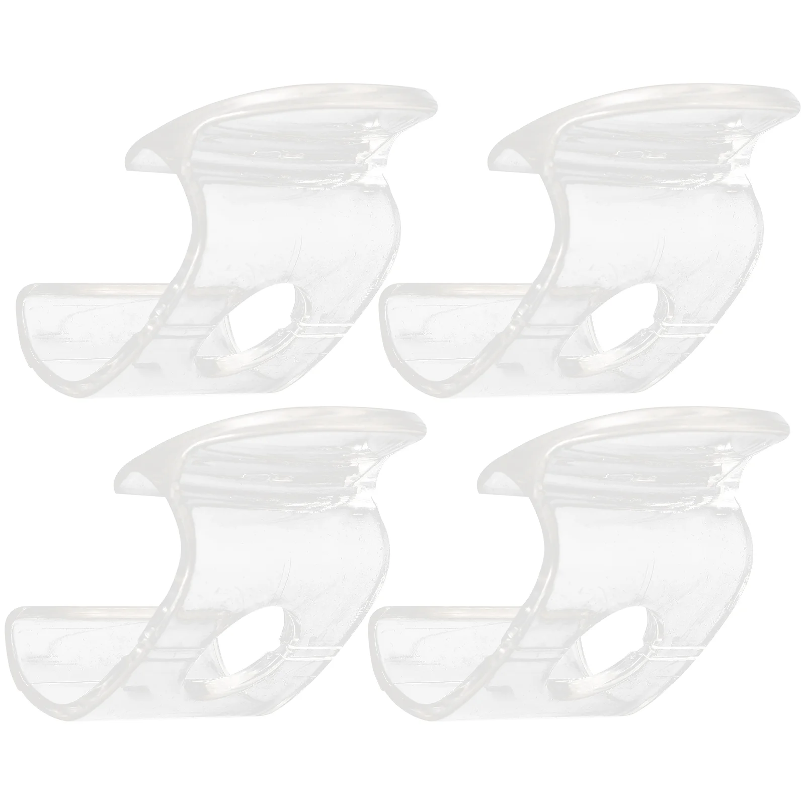 

4 Pcs Venetian Blind Clip Valance Clips Blinds Cordless Shade Handles Window Lifting Grips Hooks Roller Shades Pulls Clear