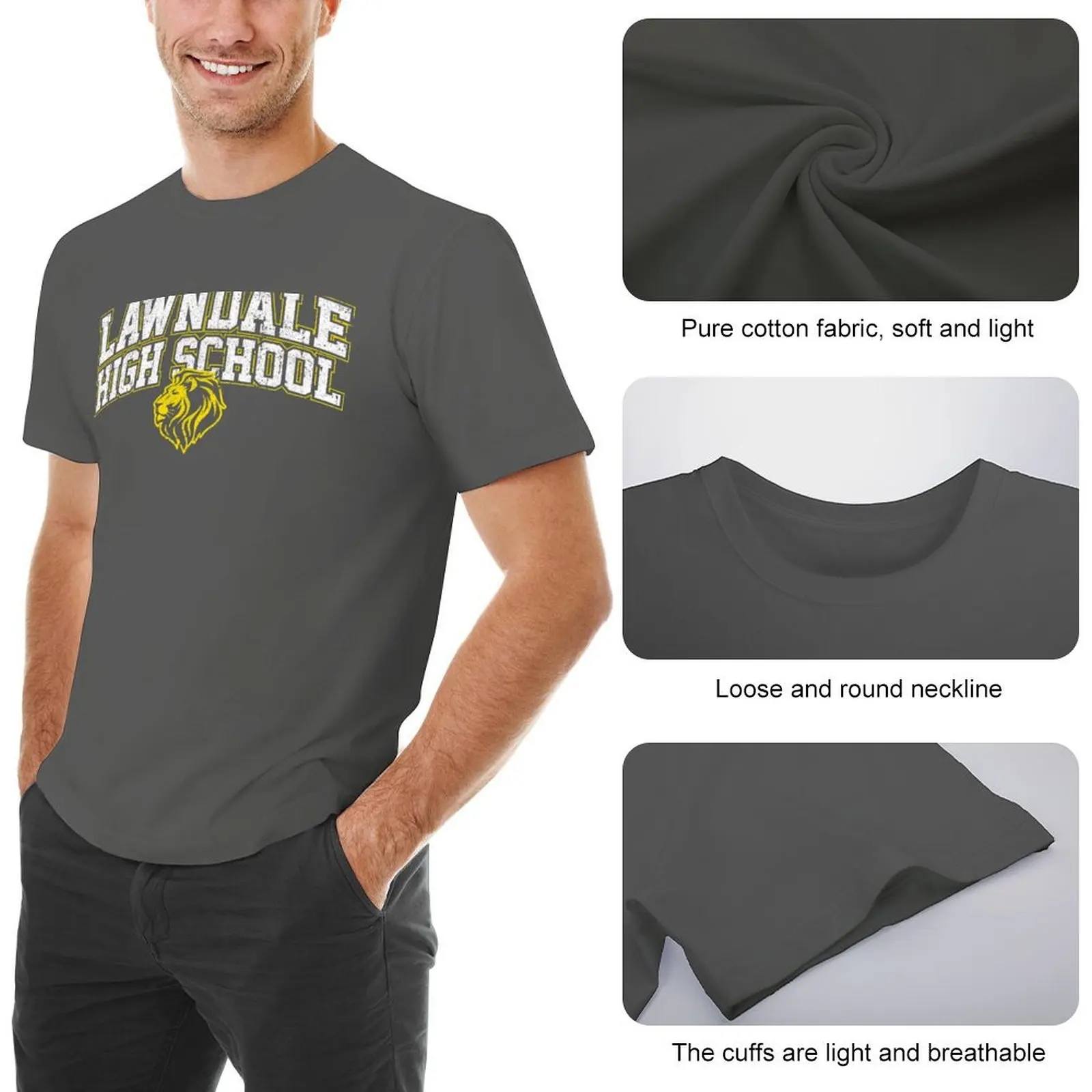 Lawndale High School - футболка Daria простые футболки персонализированная одежда в стиле