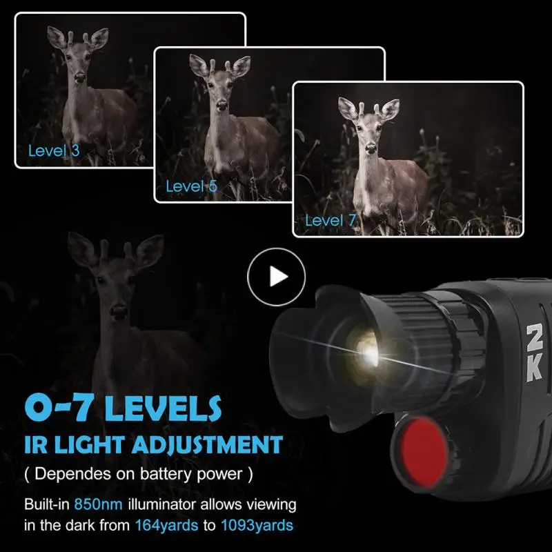 

Clear Color Use Monocular Camera Clear At Night 1080p Infrared Night Full Function Nigit-sion Goggles Monocular Camera